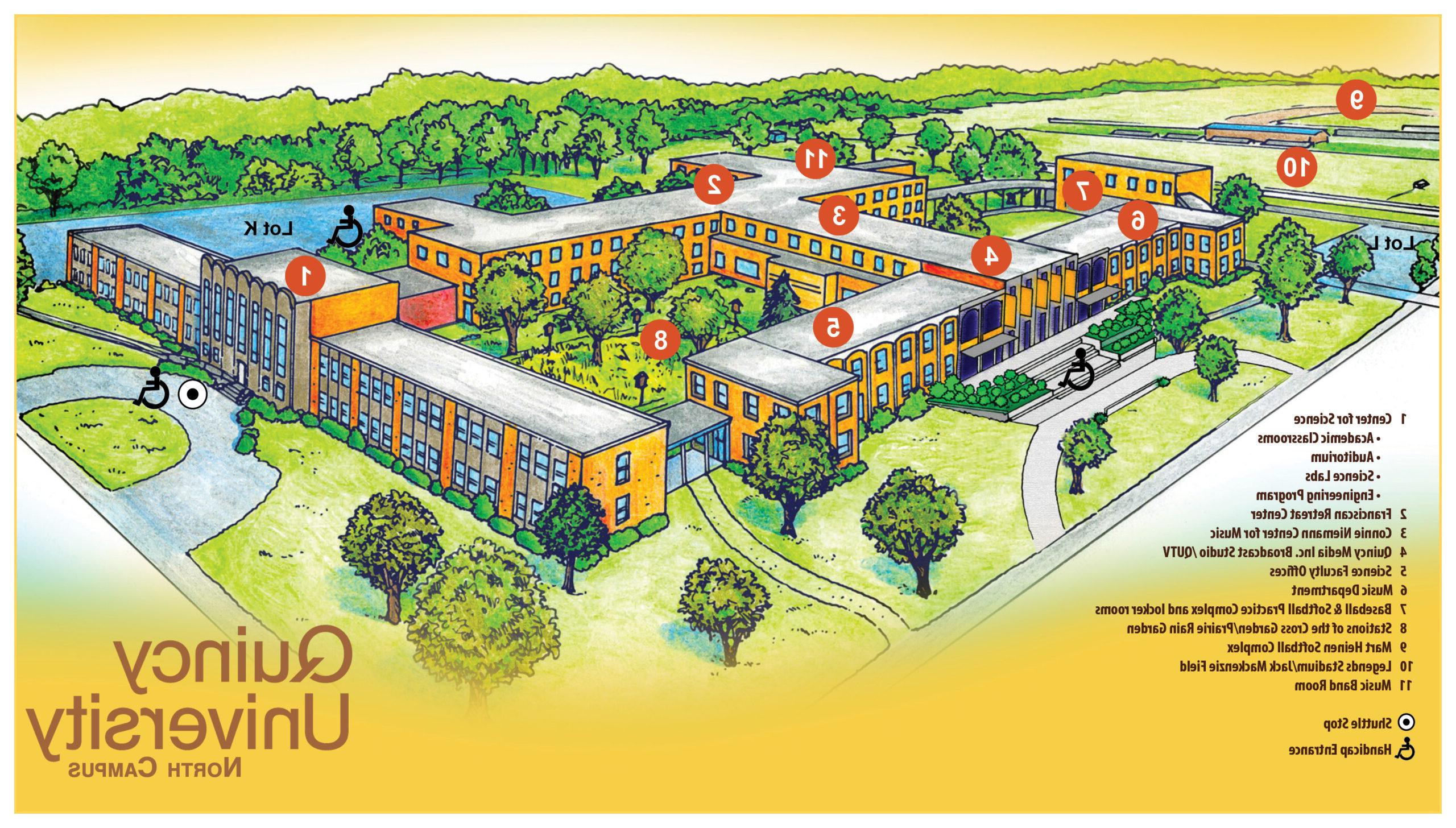 Quincy University North Campus Map